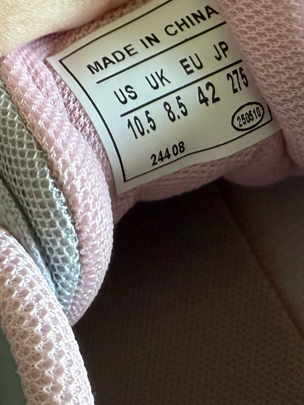 BNQ|Women’s Light Gray & Pink Athletic Sneakers,Orthotic slip on tennis shoe NEW - Picture 11 of 16